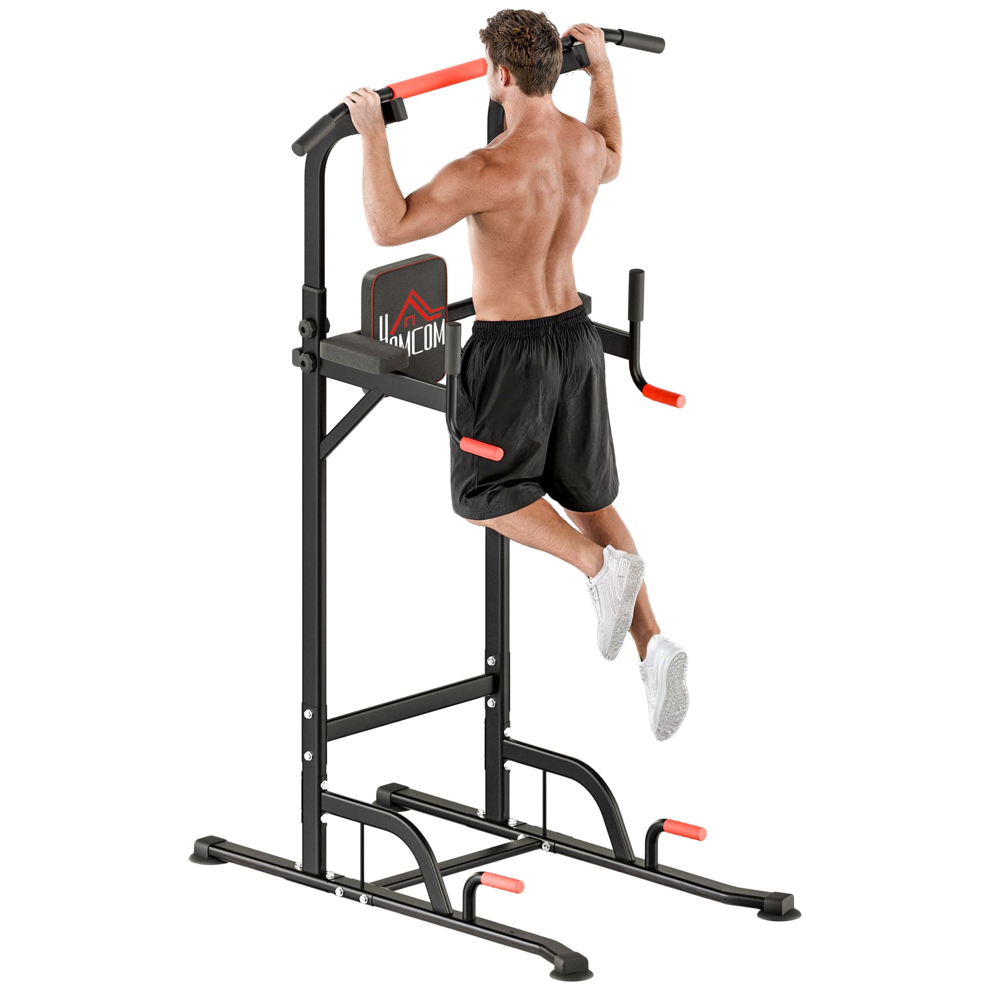HOMCOM Pull Up Bar Power Tower Station for Home Office Gym Traning Workout Equipment  NEXT DAY DELIVERY | Aosom Ireland