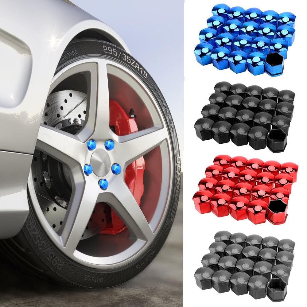 20Pcs 17mm Car Wheel Nut Caps Protection Covers Caps Anti-Rust for Skoda Octavia 2 A7 A5 A4 Vrs Fabia 2 1 Rapid Yeti Superb 3 Felicia Citigo RS