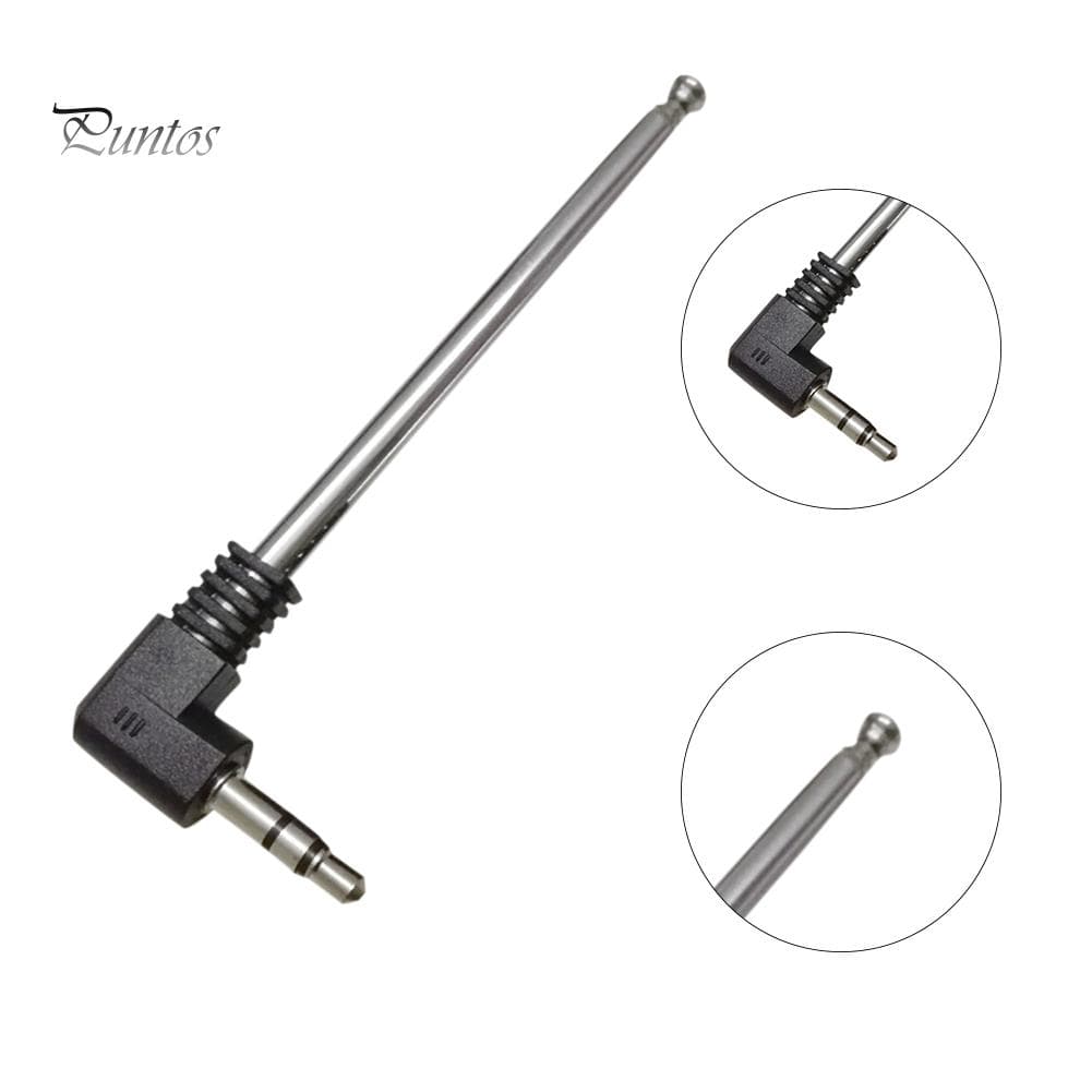 For Mobile Cell Phone Portable 3.5mm Socket FM Radio Antenna Retractable Aerial