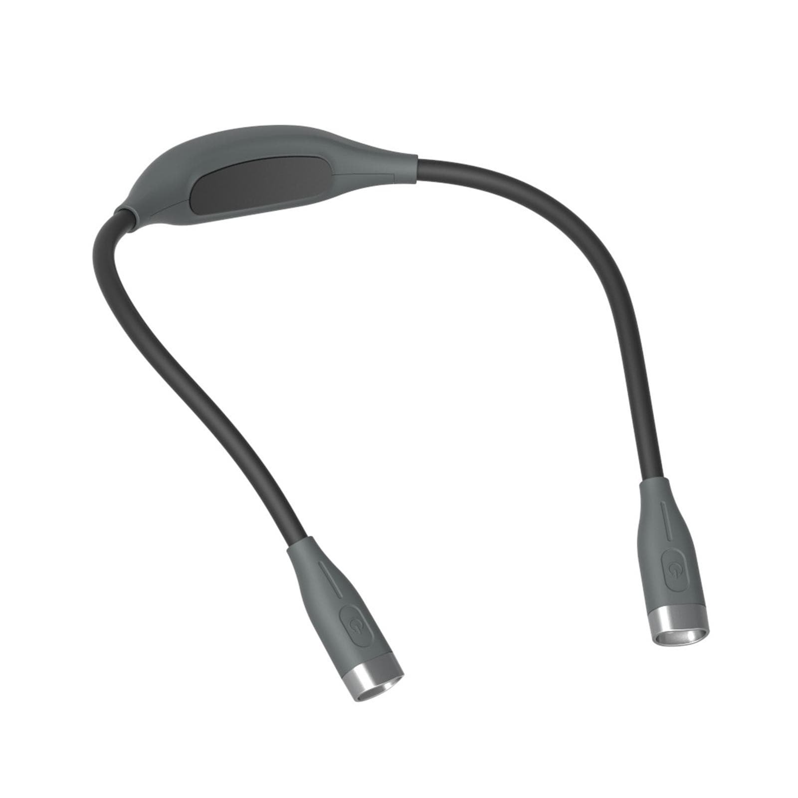 Adjustable LED Neck Light for Reading, Outdoor Activities, and Night Running, 1000mAh Battery, black