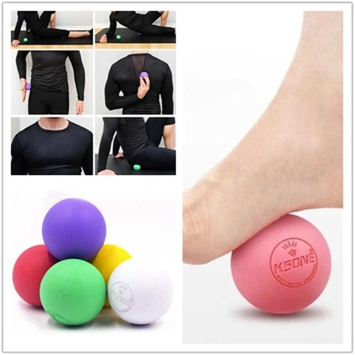 Fitness Massage Balls Relax Relieve Fatigue Rehabilitation Gym Training Massage Lacrosse Ball green