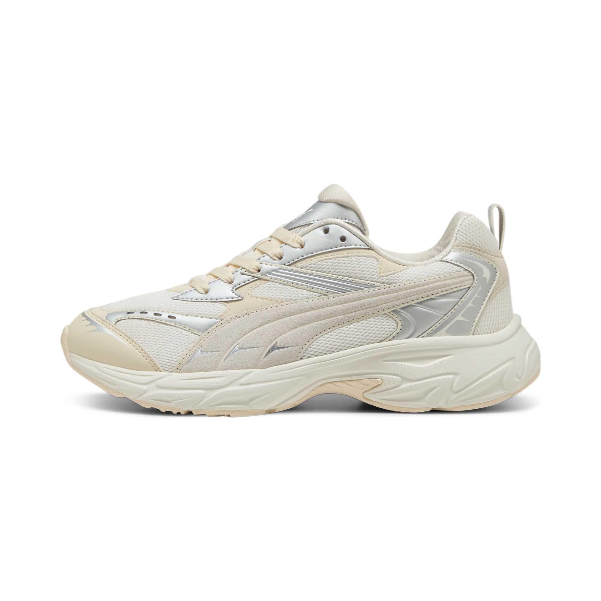 Puma Morphic Retro Warm White Unisex Sneakers Cream Silver 395920-06 cm
