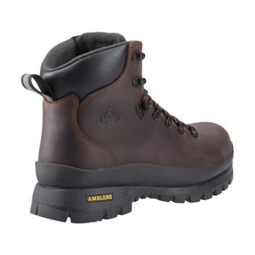 Amblers Mens 194 Grizedale S7S Cow Leather Safety Boots cm brown
