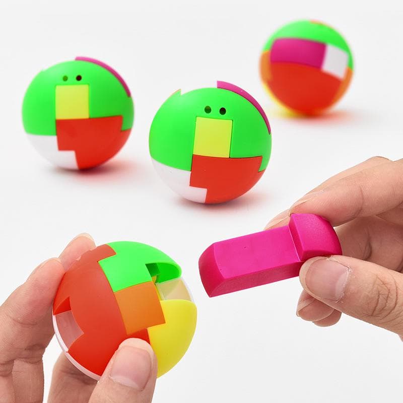 Creative Ball Puzzle Cube Capsule Pinata Intelligence Assembling Ball For Pendant Favors