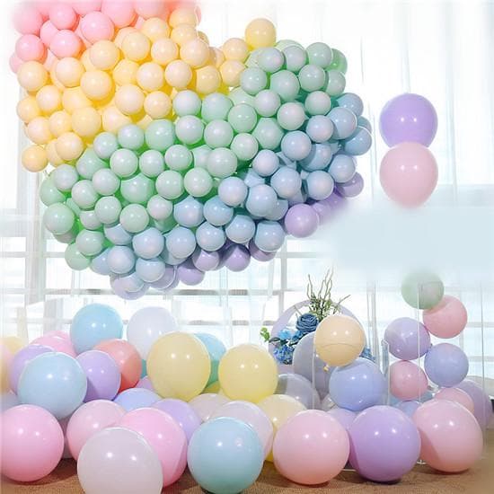 20pcs 5inch Birthday Balloons Macaron Latex Helium Balloons Party Supplies Air Balls Wedding Ballons rose red