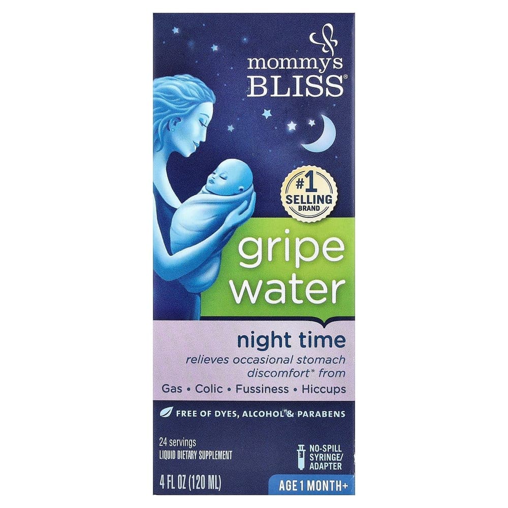 Mommy's Bliss Night Time Gripe Water, For Ages 1 Month+, 120ml cm