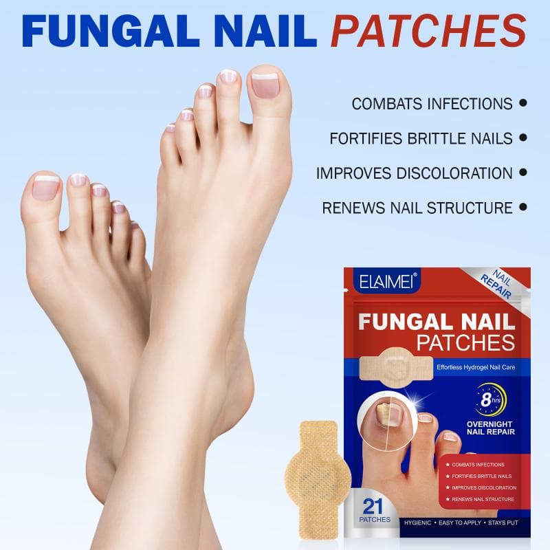 Toenail Fungus Patch Waterproof Nail Repair Patches Nail Ingrown Correction Sticker Discolored Damaged Nail Foot Care Tool