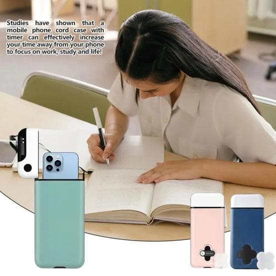 Self Control Lock Box with Timer Digital Time Lock Safe for Phone Gaming Focus Tool for Studying Exam And Productivity Self-Discipline Case blue