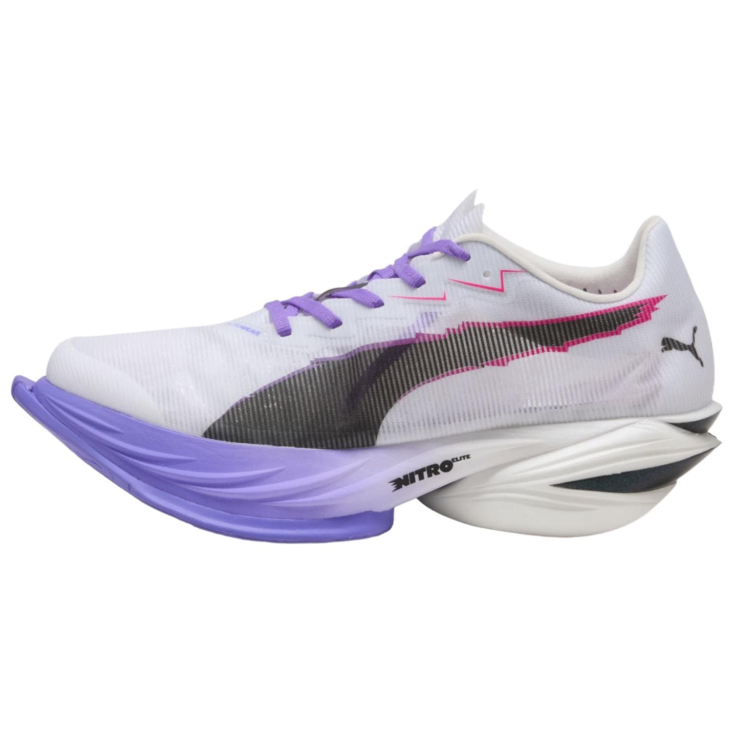 Puma Fast-R Nitro Elite 3 Digitokyo Classic Versatile Breathable Running Shoes Men sneaker White Purple 312058-01 cm