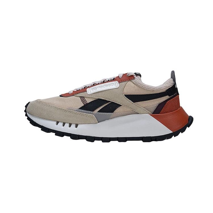 Reebok Cl Legacy W+ Retro Comfortable Versatile Thick Sole Low Top Running Shoes Unisex Sneakers Khaki 100222341 cm