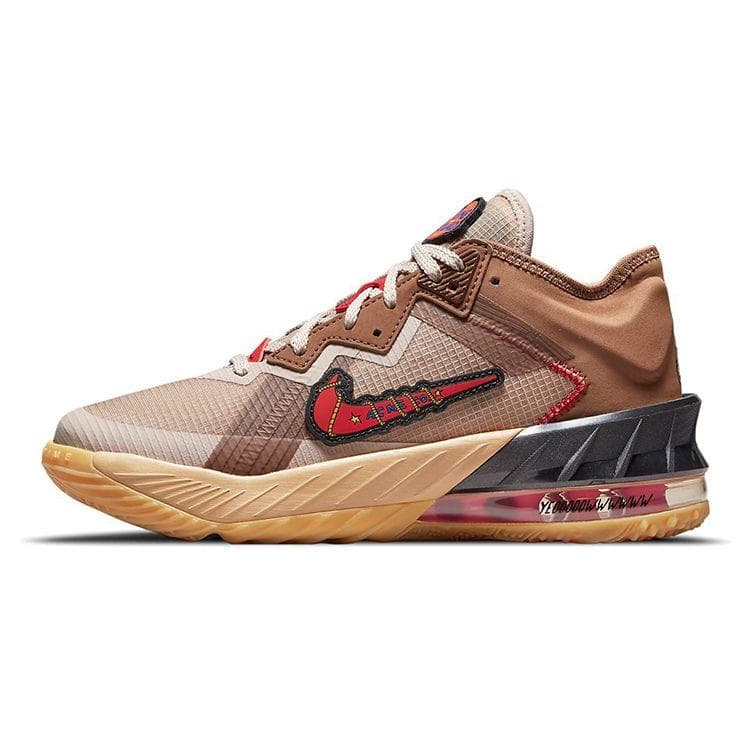 Space Jam x LeBron 18 Low GS Wile E. x Nike Roadrunner Kids Sneakers Multi-Color Racer-Blue Baltic-Blue DJ3760-401 cm