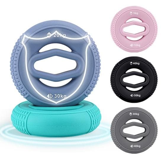Hand Grip Ring Compact Size Lightweight Portable Stress Relief Forearm Hand Grip Strengthener Wrist Muscle Trainer blue