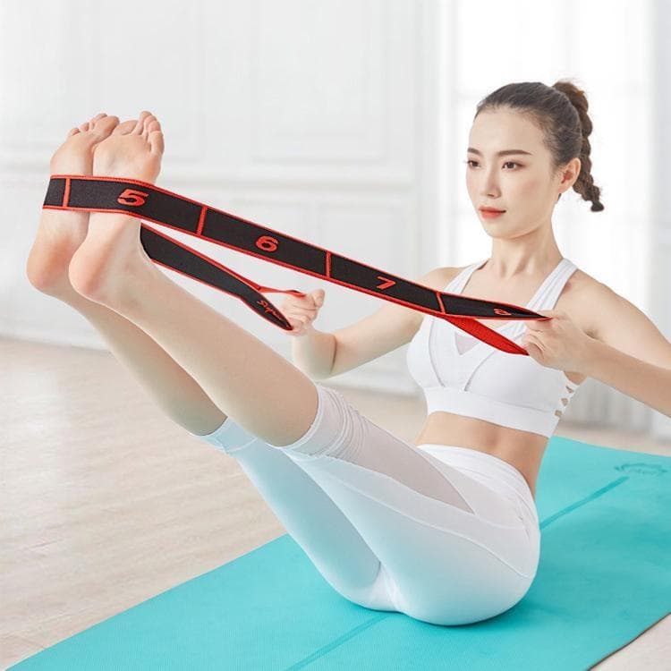 Ζώνη έλξης Yoga Polyester Latex Elastic Latin Dance Stretching Band Loop Yoga Pilates GYM Fitness Exercise Resistance Bands κίτρινο