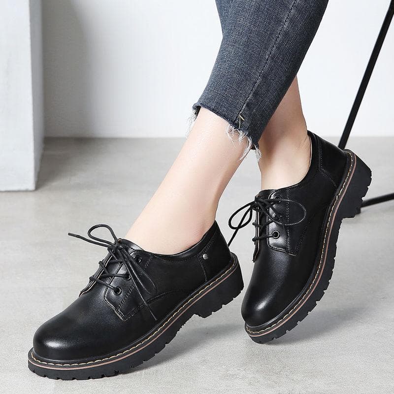 High Quality Black Lolita Shoes ,Women 'S Oxford Shoes ,Extra Large 43 ,Mary Jane Leather ,School Shoes For Teenagers And Girls cm
