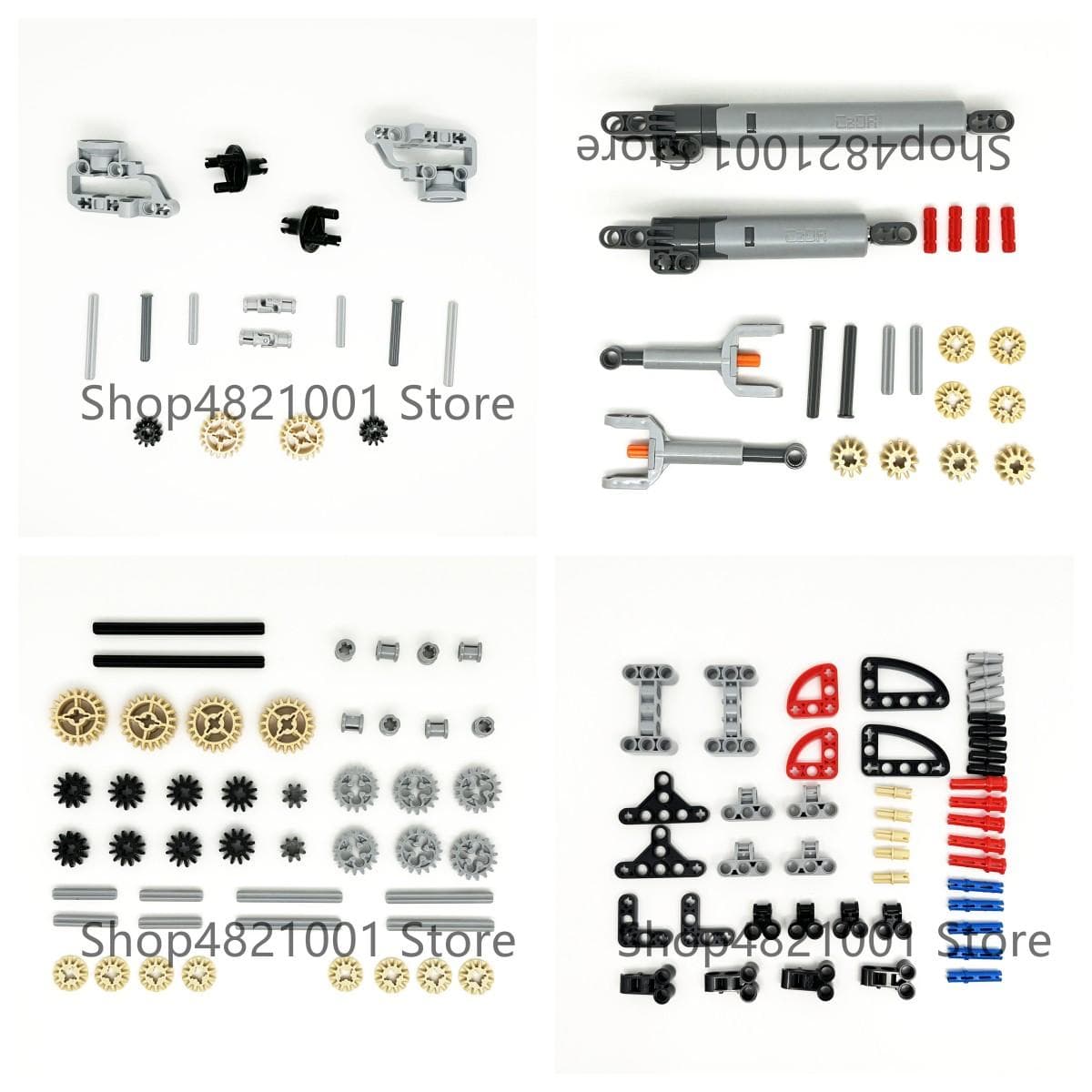 High-Tech Technical Parts Pin Beam Liftarm Axle Connector Panel Gear Car Motorcycle Building Blocks Bricks Technology Set Toys