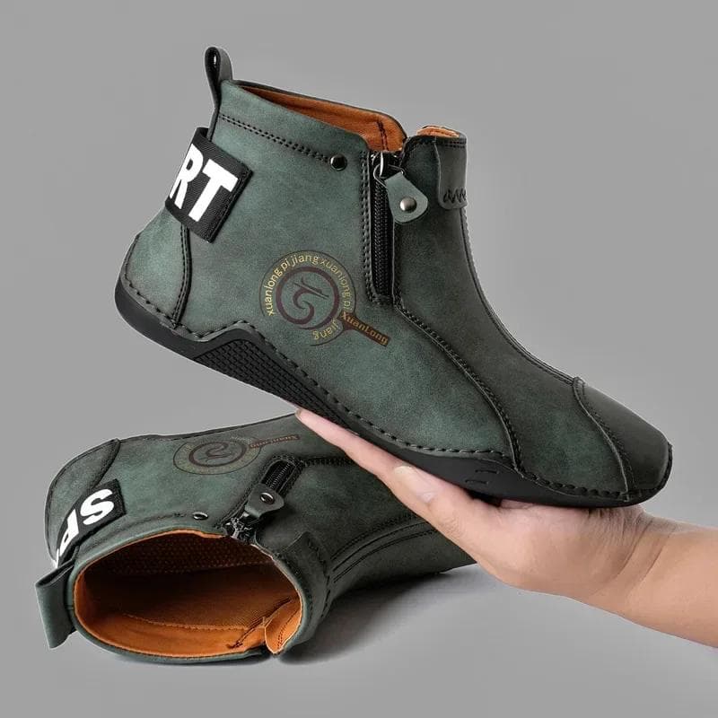 New Men's Short Boots  British Classic Retro Flat Bottom Cotton Shoes Outdoor Business Sports Casual Shoes cm