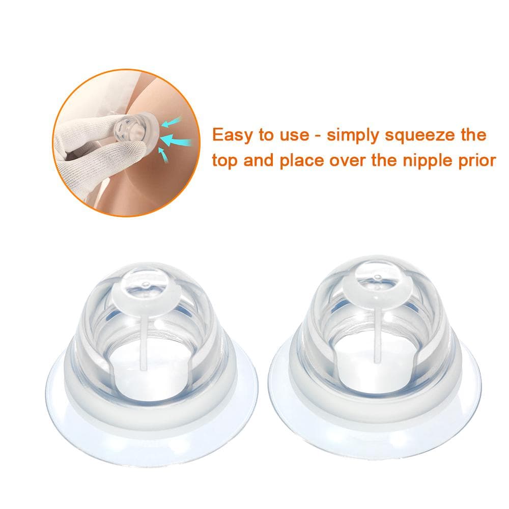 Nipple Pullers or Everters 1 Pair with Travel Case to Storage Silicone BPA-free Nipple Corrector cm transparent