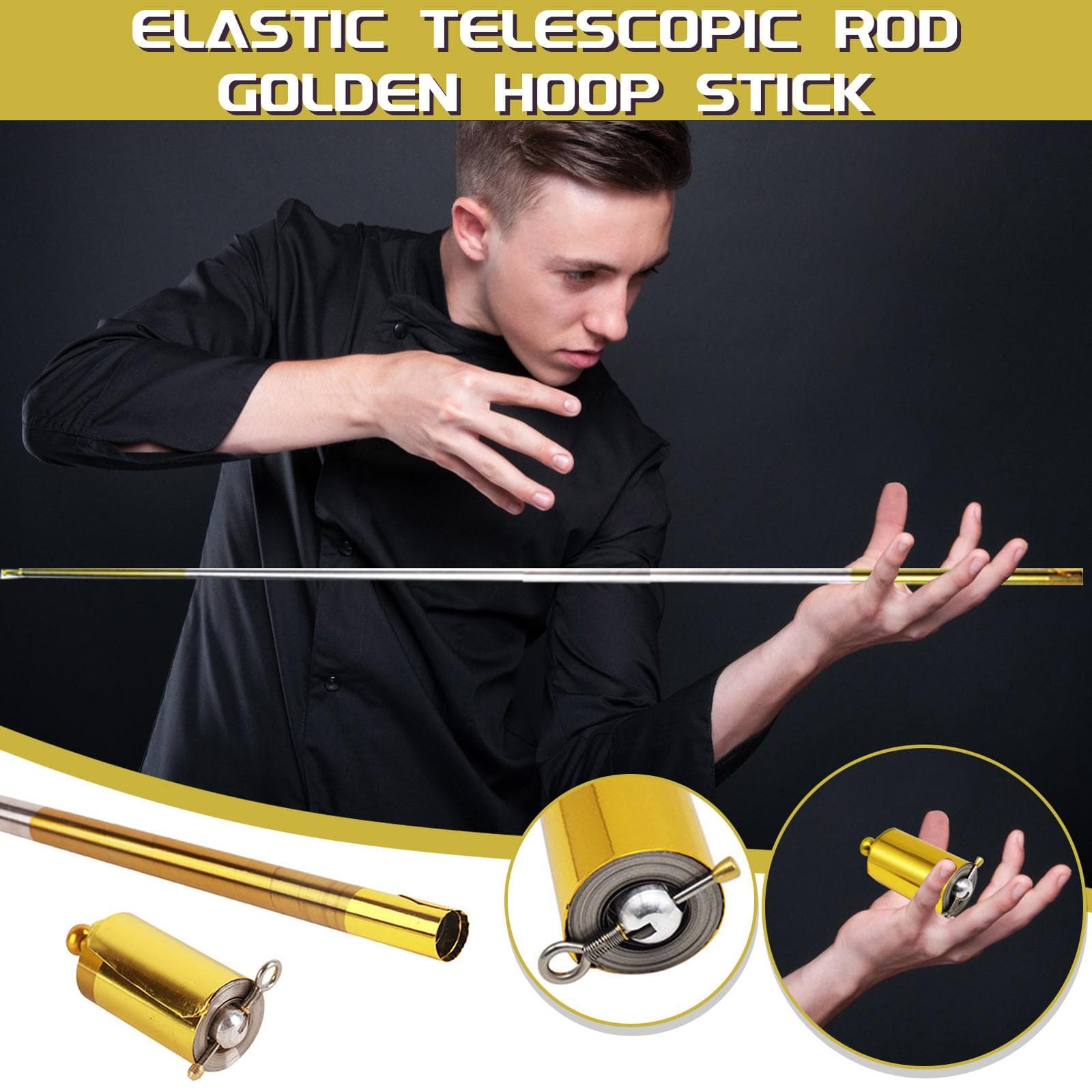 Length Appearing Cane  Cudgel Metal  Tricks For