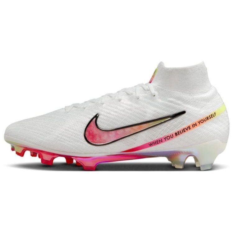 Marcus Rashford x Nike Zoom Mercurial Superfly 9 Elite FG Better Believe It Men Sneakers White Black FD1171-100 cm