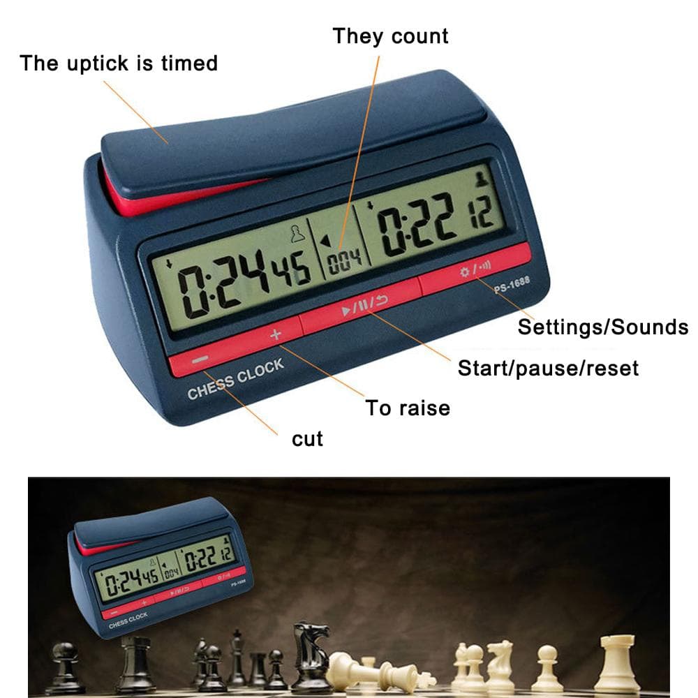 Chess Clock Chinese Chess / Go / Chess Games Timer Clock Game Timer Chess Digital Timer Board Game multicolour