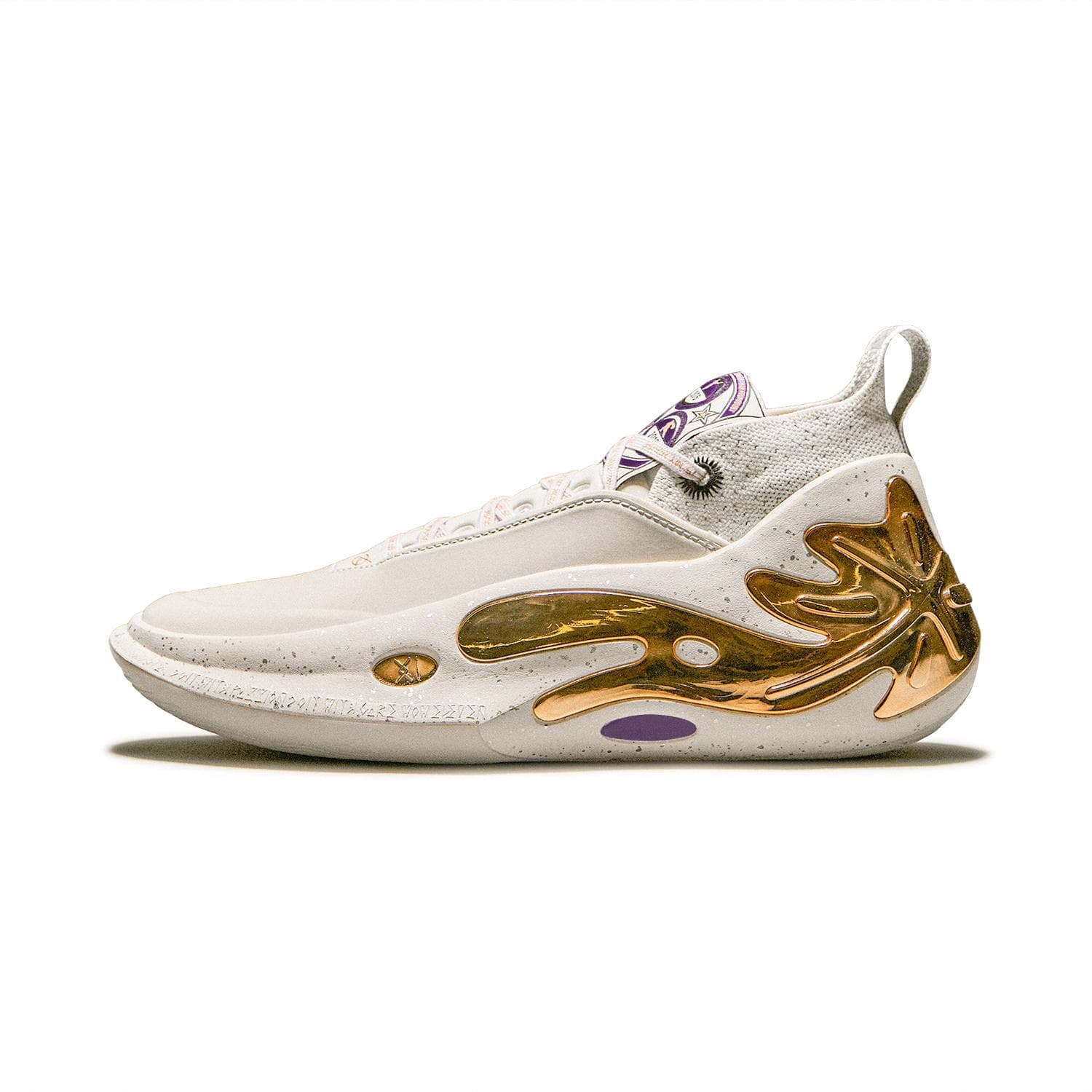 Li-Ning Way of Wade 11 Statue Men Sneakers White Gold ABAU049-12 cm
