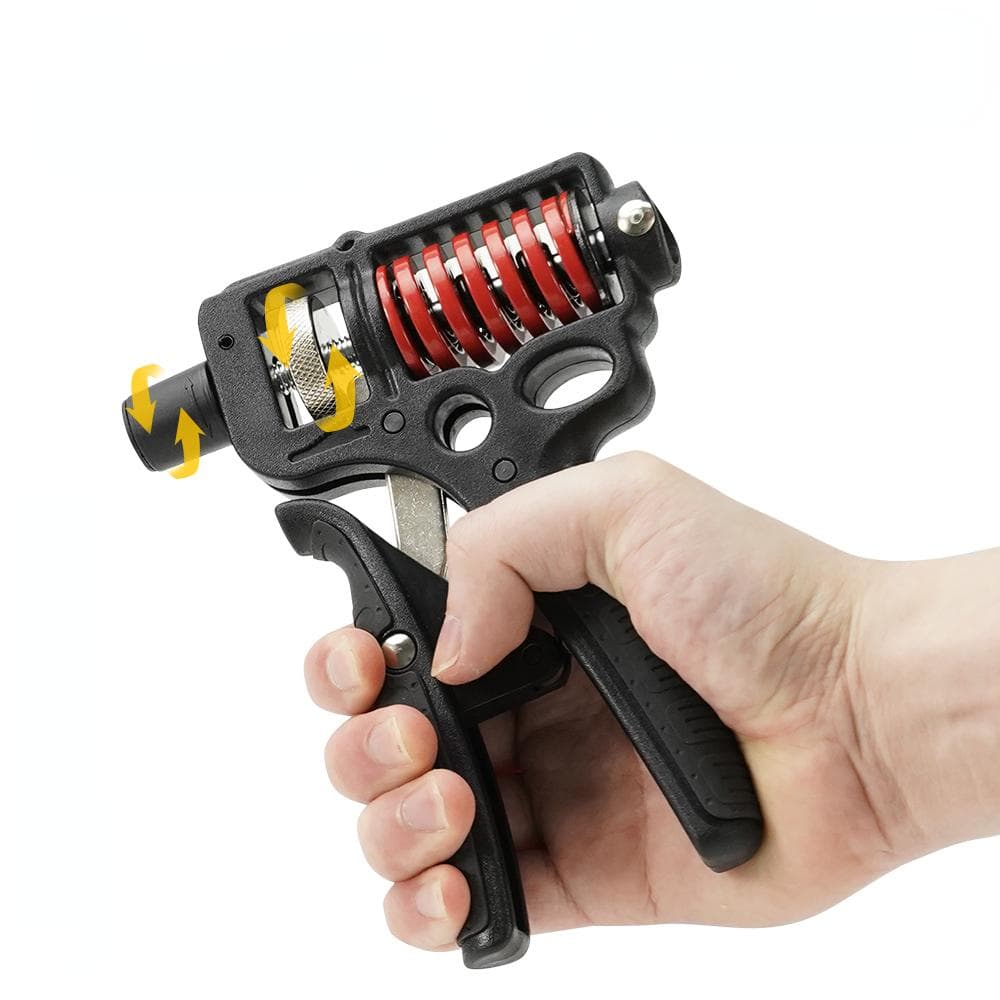 5-120kgs Adjustable Heavy Hand Grip Strengthener Finger Expander Arm Wrist Forearm Trainers Fitness Spring Gripper Exercise black