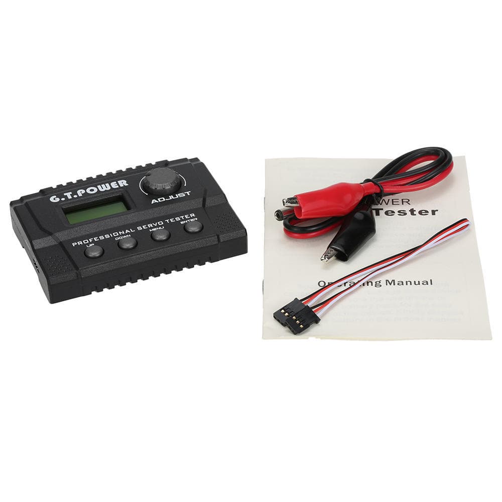 G.T.POWER Professional Servo Tester for RC Aircraft Helicopter Car Servo black