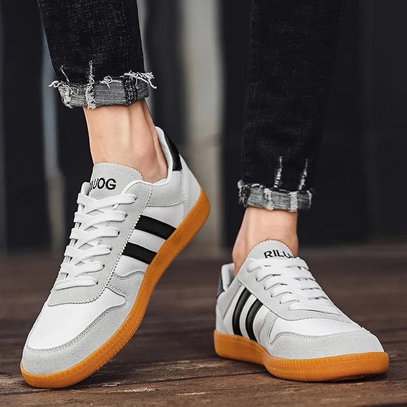 Men's 2025 Retro German White Skate Shoes: Autumn/Winter Lightweight Casual Fashion - Harajuku Style cm