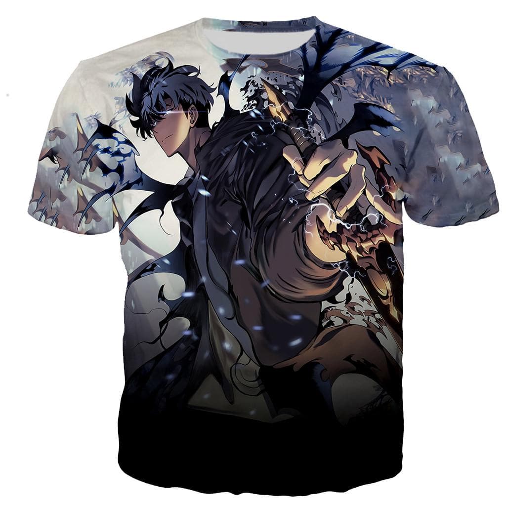 Men/women Summer Fashion Anime Solo Leveling 3D Printed T-shirt Casual Harajuku T Shirts Streetwear Oversized Tops Tees cm