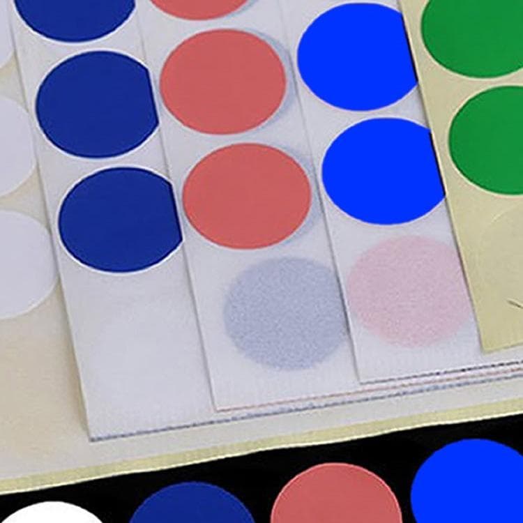10 Sheets of Colored Dot Stickers for Labeling and Marking