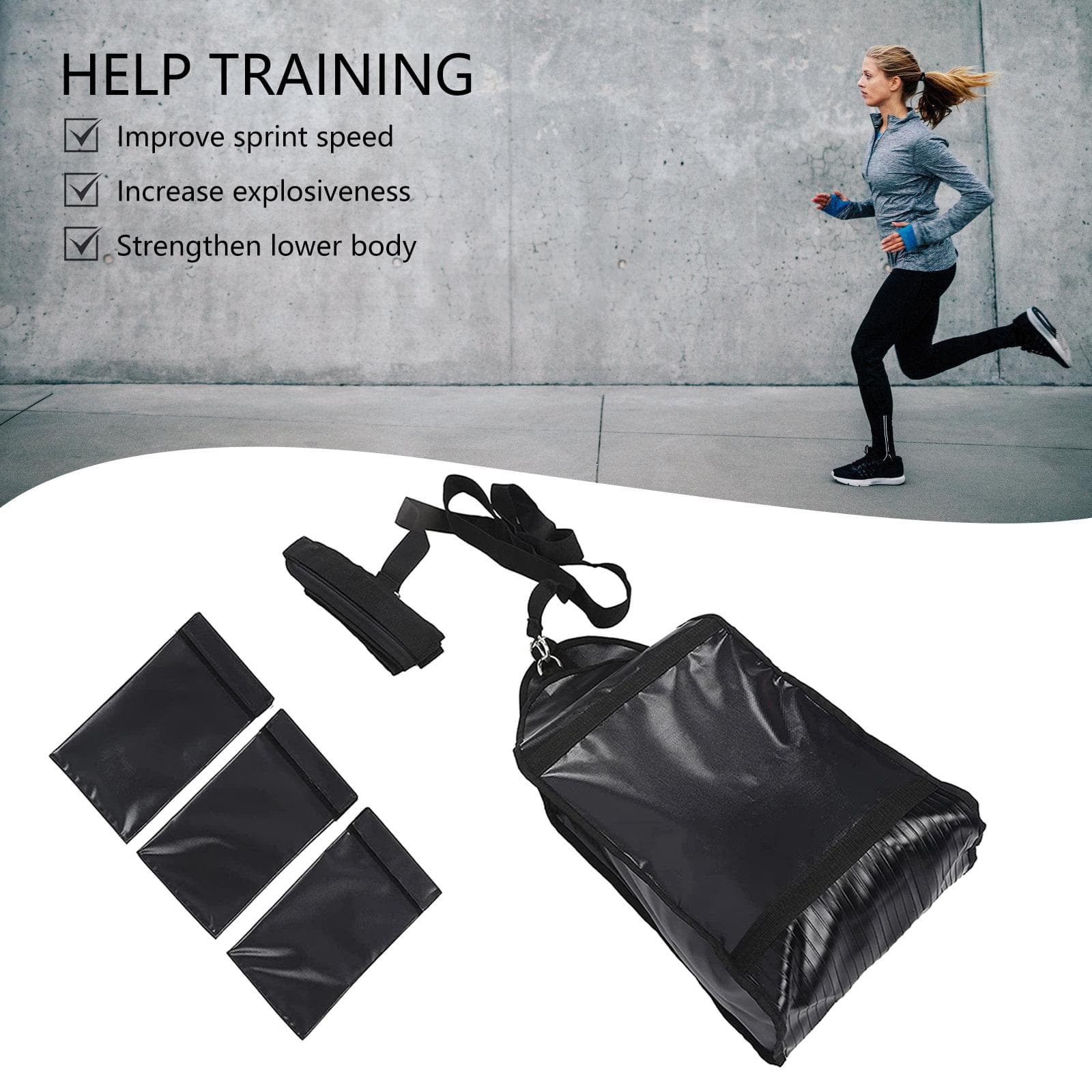 Adjustable Weight Sled Trainer Sandbag Sled Trainer Resistance Sled Trainer for Athlete Sprinter Speed Training Indoor