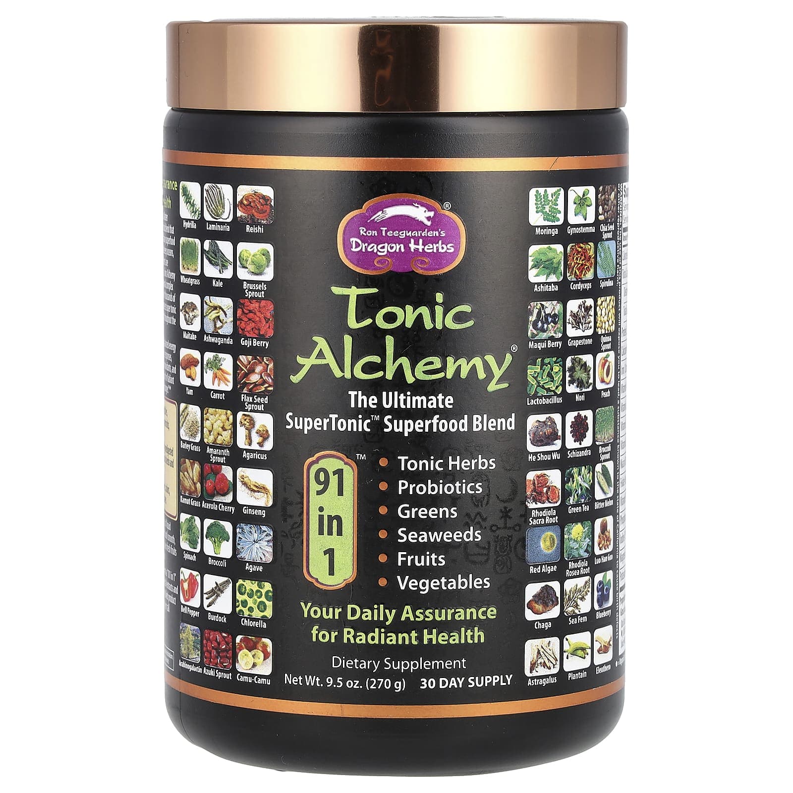 Dragon Herbs, Tonic Alchemy, Ultimate Supertonic Superfood Blend, 9.5 oz (270 g)