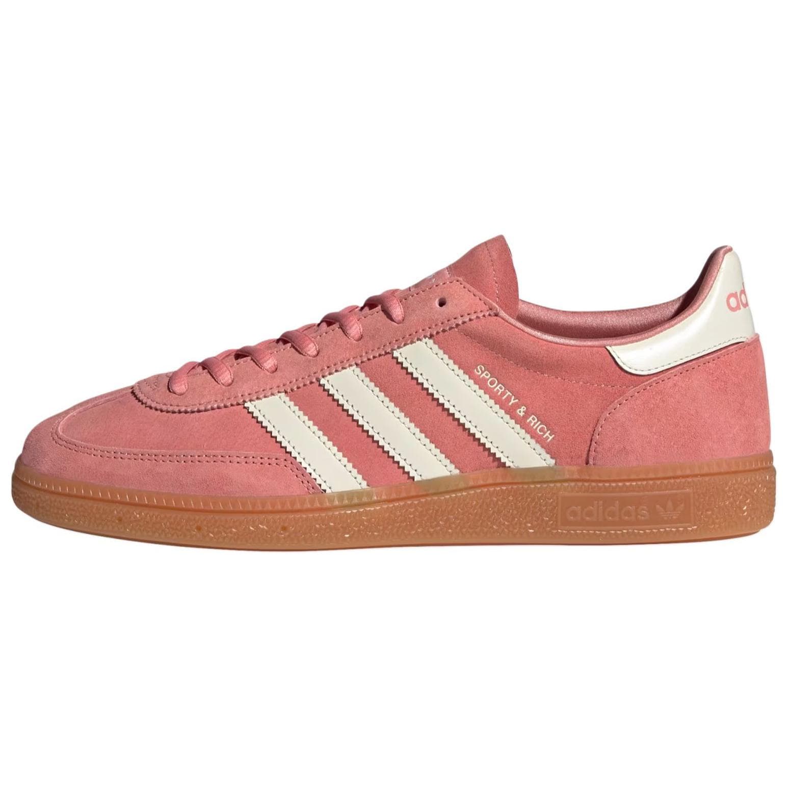 Sporty & Rich x adidas Handball Spezial Pink Gum Unisex Sneakers Pantone Cream-White IH2610 cm