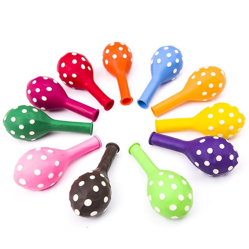 10pcs 12 inch Clear Transparent Latex Polka Dots Balloons Wedding Birthday Balloons Decoration black
