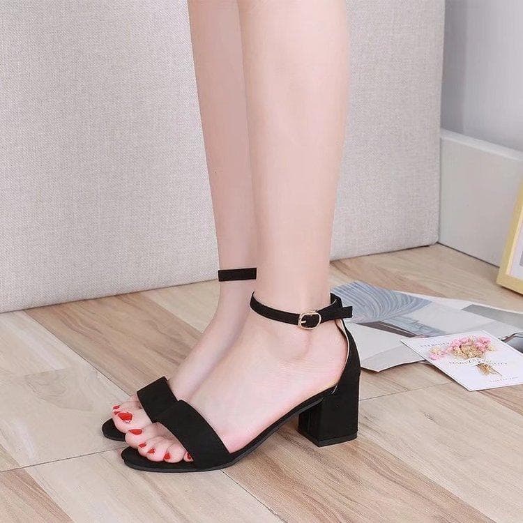 Women's Fashion Casual Shoes Sandals Summer Fashion Shoes Medium Heel Sandals Lady Work Shoes Plus Size cm pink