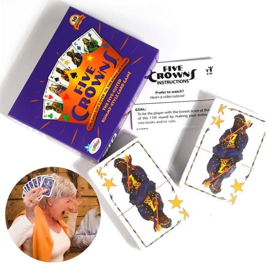 Παιχνίδι Καρτών Rummy Five Crowns Πολλαπλών Παικτών Διαδραστικό Γονέα-Παιδιού