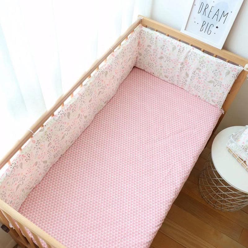 Baby Bed Bumper Thick Soft Crib Rail Cushion Anti collision Cot Fence Protection Detachable Cradle Protector Children Room Decoration 180x30cm 1Pcs