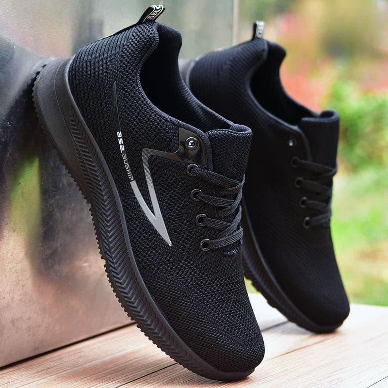 Non-slip Men's Shoes Waterproof Sneakers Soft Bottom Chef Shoes Casual Shoes cm black