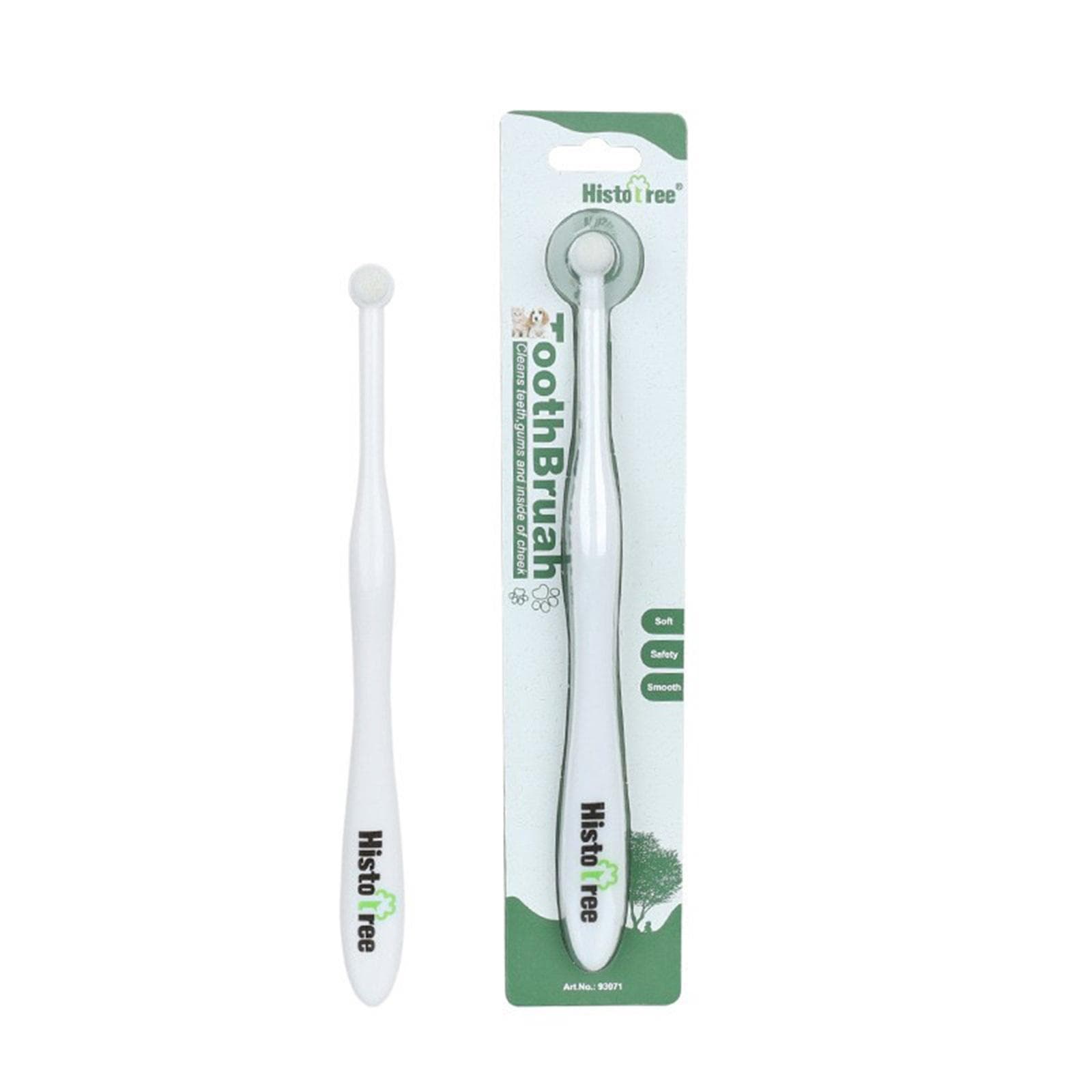 Pet Toothbrush, Dog Toothbrush, Dog Oral Cleaning, 10000 Bristles Toothbrush, Pet Supplies white