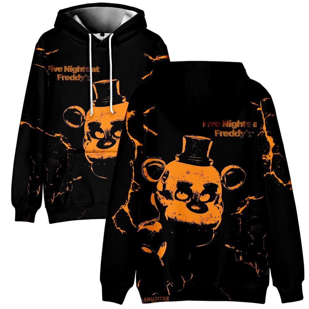 Mens Womens Hoodie Five Nights At Freddy's Anime Hoodies Anime Streetwear Harajuku Casual Printed Hooded Pullover Sweatshirts cm