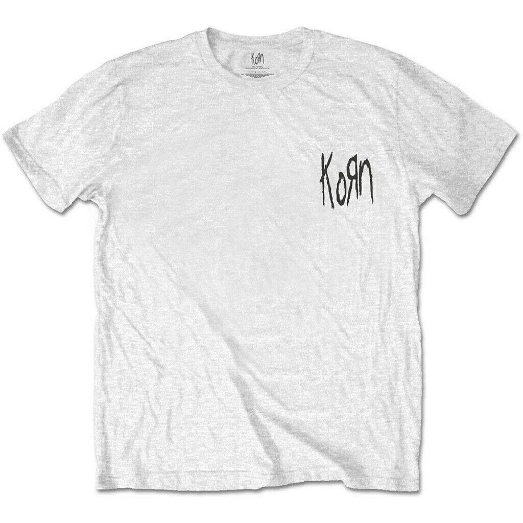 Korn Scratched Type White Unisex T-shirt cm