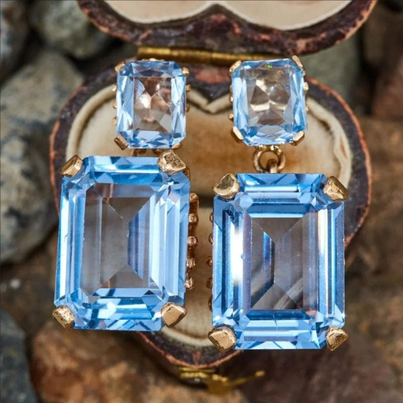 1 Pair Fashionable And Minimalist Style Inlaid With Cubic Zirconia Drop Hook Earrings Jewelry Gift