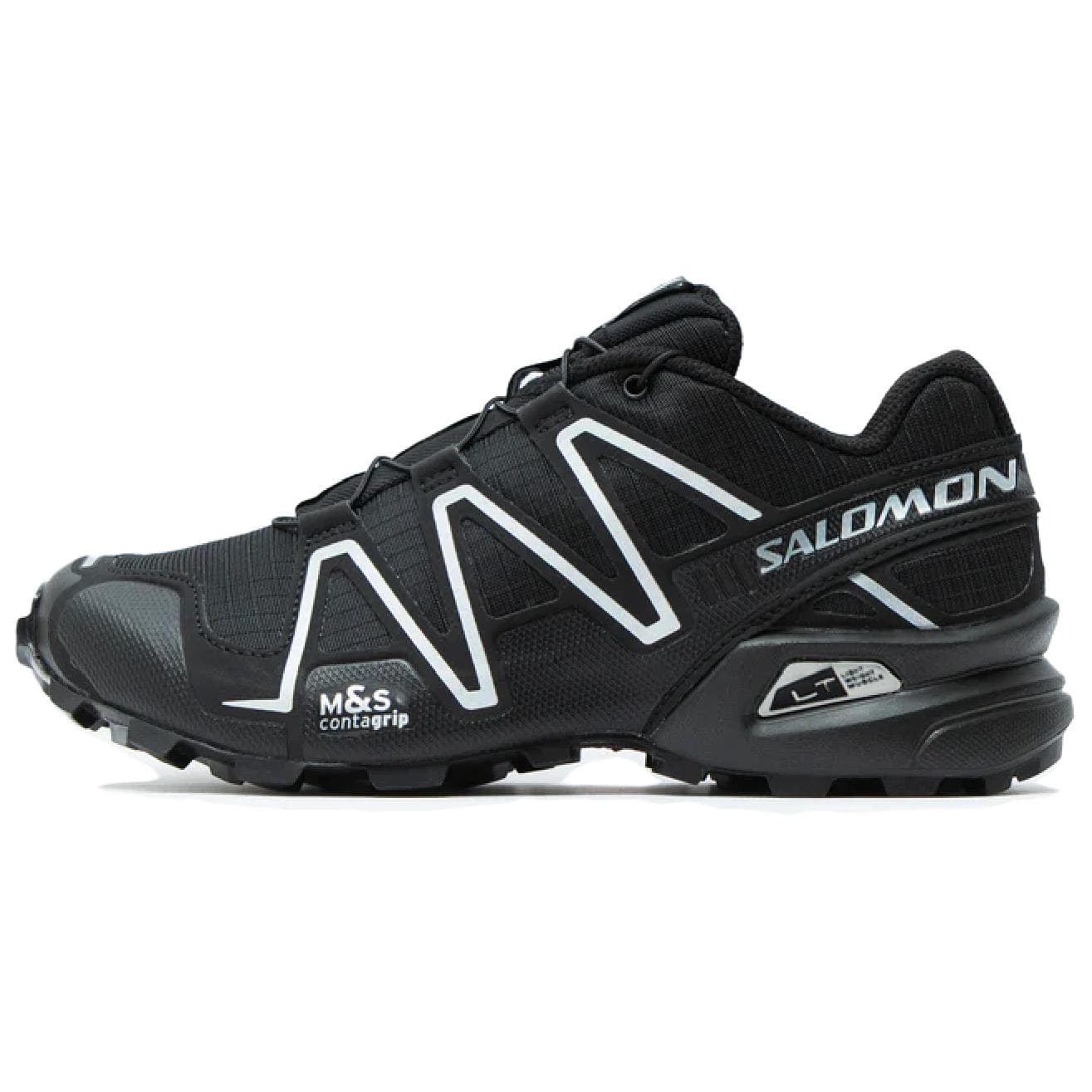 Salomon Speedcross 3 Black Silver Unisex Sneakers Footwear-Silver L47588000 cm