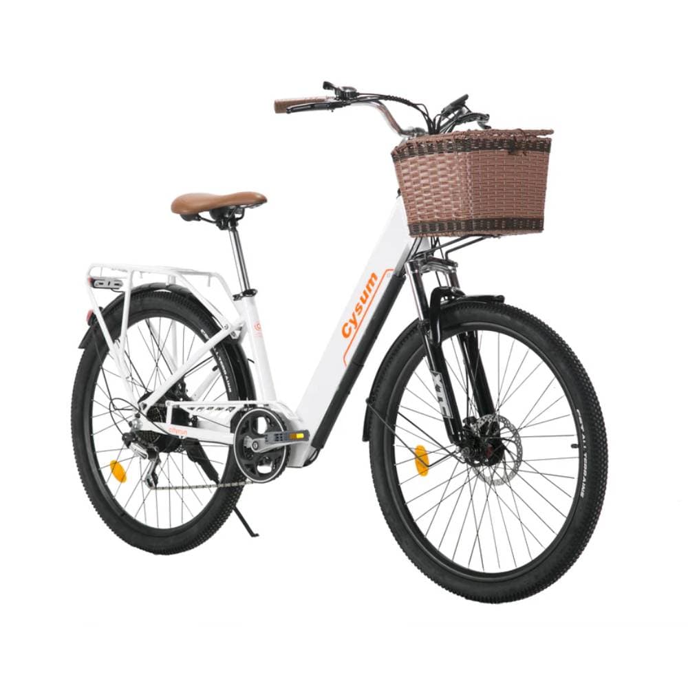 Cysum Cityrun-26 Electric Bike Adult 250W Motor 36V10AH Battery 26  Fat Tire Electric Bicycle green