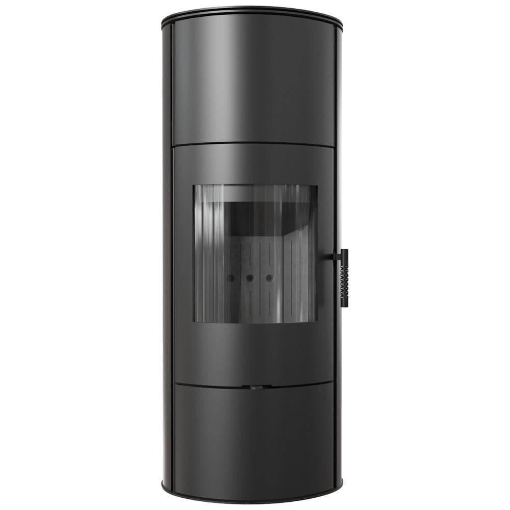 Wood burning steel stove KRATKI ROLLO High 7 kW Ø 150 black thermotec black