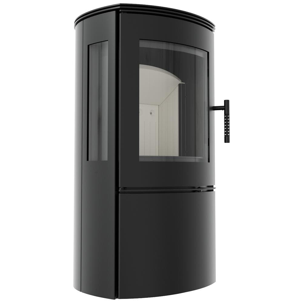 Wood burning steel stove KRATKI FALCON VIEW Ø 150 10 kW