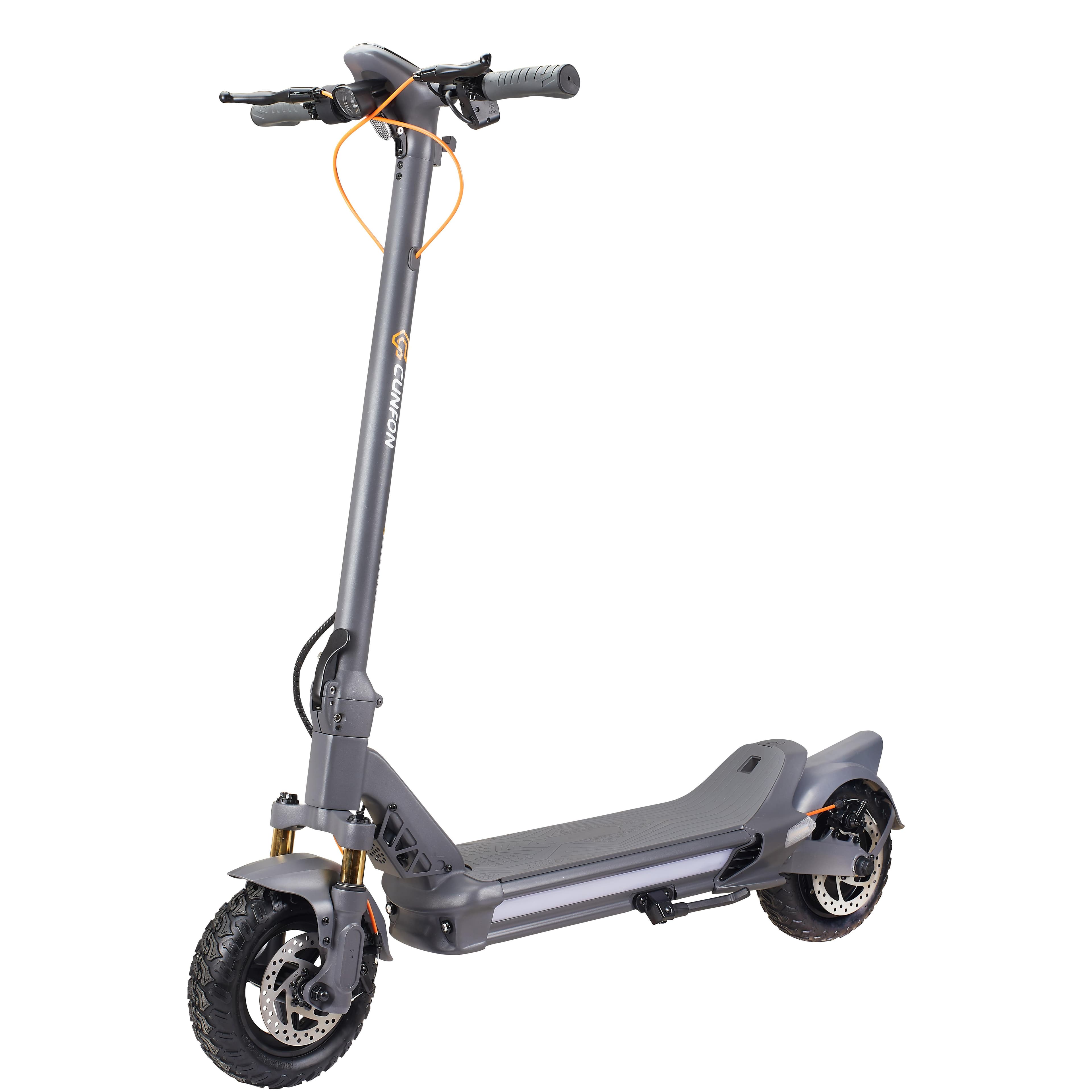 CUNFON RZ800 Outdoor Riding Electric Scooter For Adult 48V18A Battery 1000W Motor E-Foldabe Scooter 10.5 Inch Off-Road Tires Urban commuting EScooter
