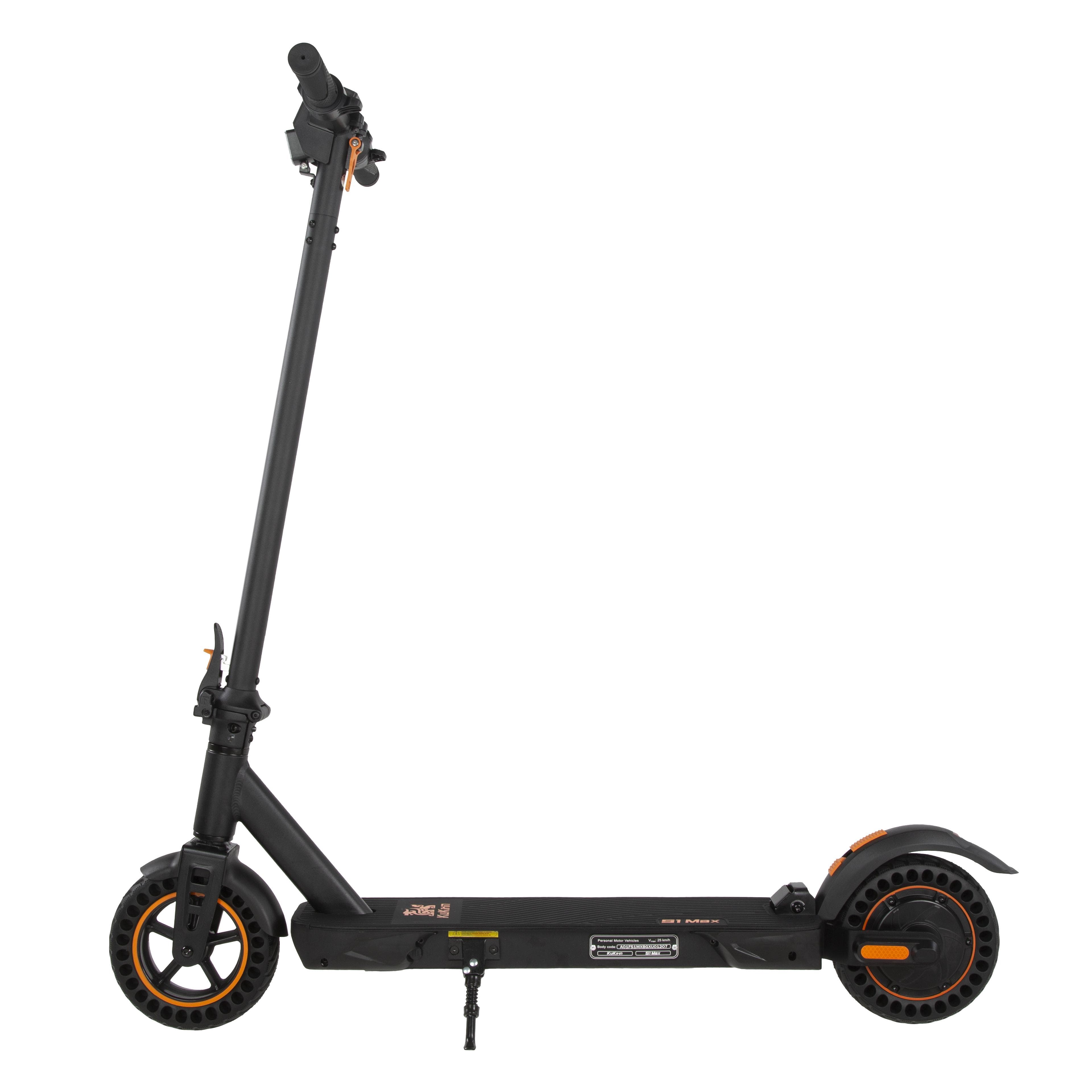 Kukirin S1 MAx Adult Folding EScooter 350W Motor  36V10.4AH Battery 8 Inch Tires Outdoors Convenient Electric Scooter black