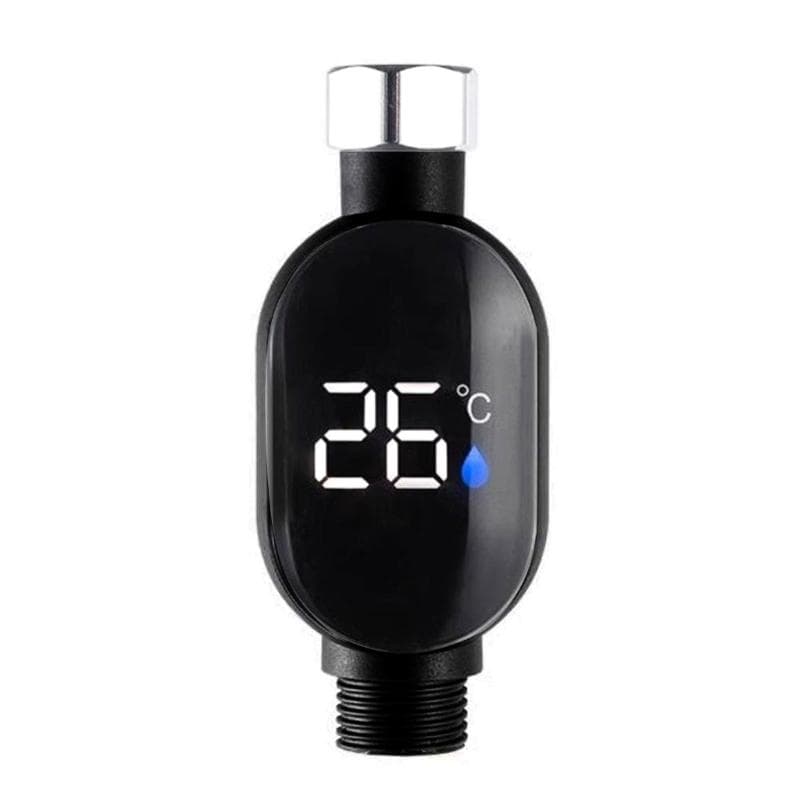 Real Time Water Temperature Sensors for Showers LED Display Touches Screen Control Waterproof  Construction