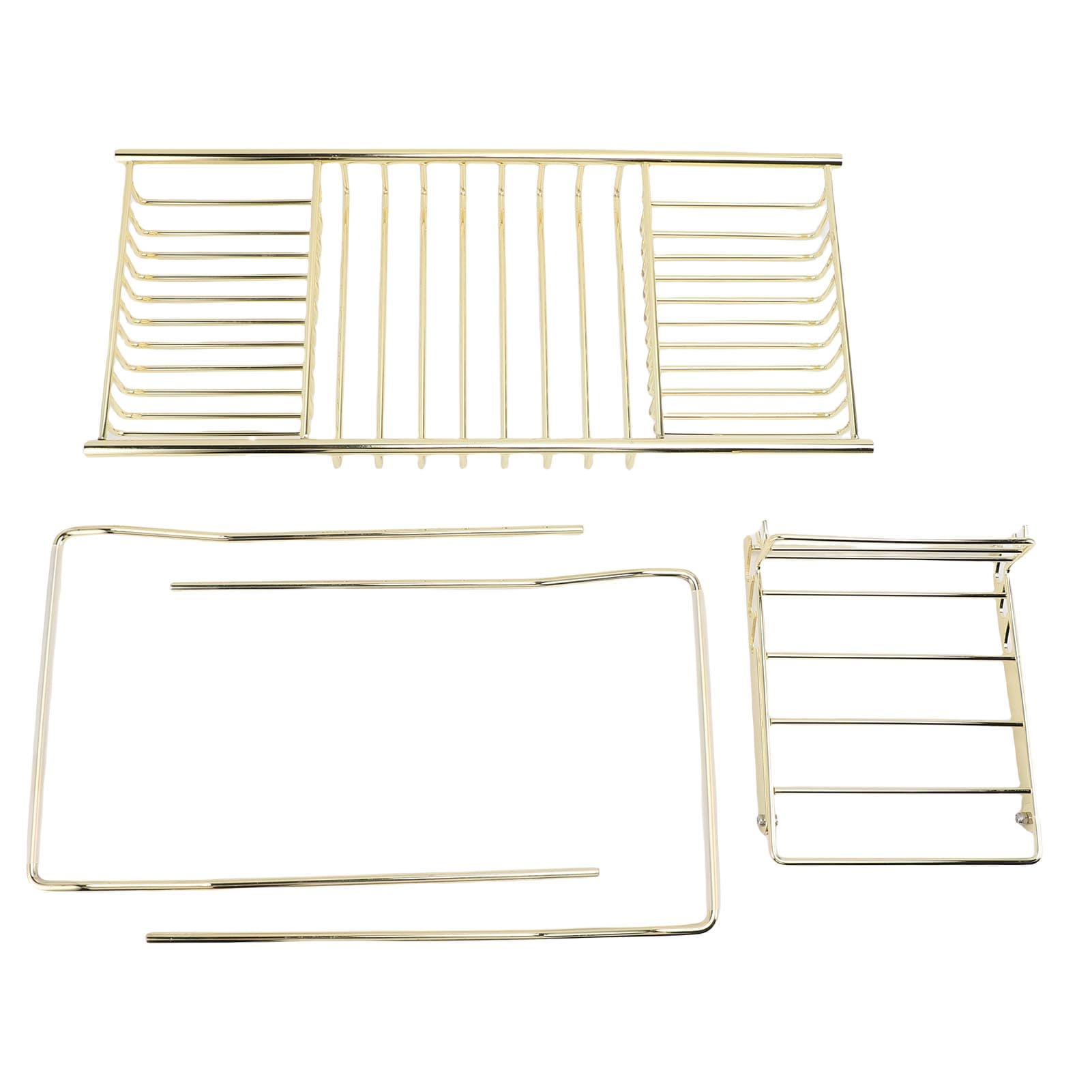 Shower Tub Tray Stainless Steel Expandable Over The Bathtub Rack with Phone Stand for Soap Shampoo Bath Balls Gold gold